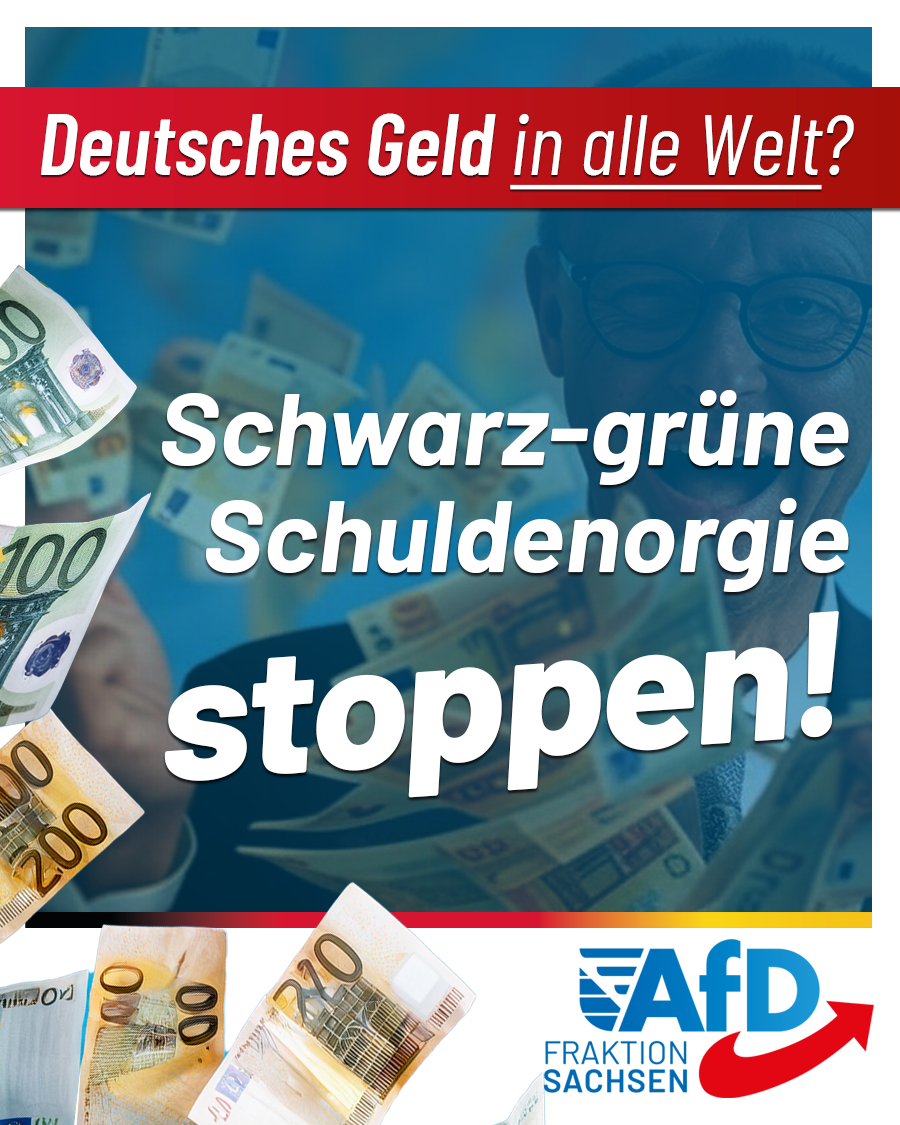 Deutsches Geld in alle Welt? Schwarz-grüne Schuldenorgie stoppen!