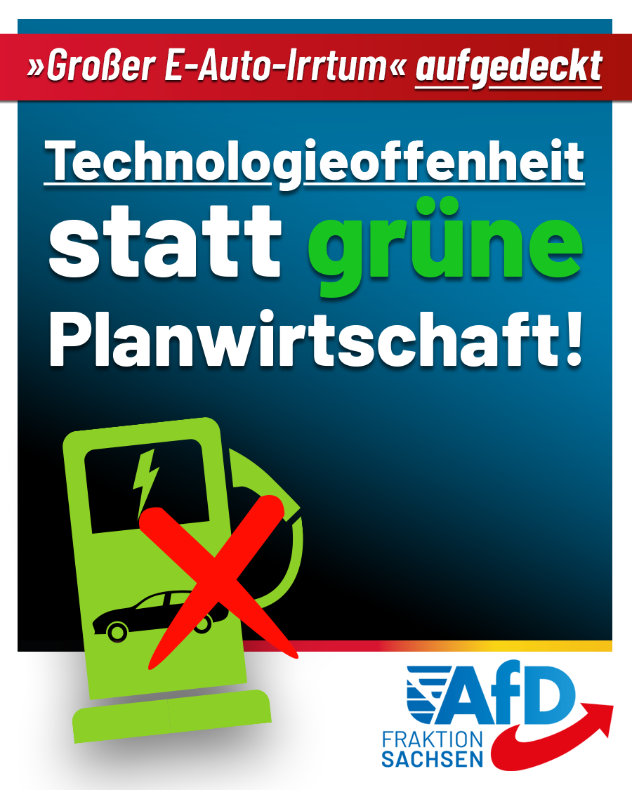 „Großer E-Auto-Irrtum“ aufgedeckt: Technologieoffenheit statt grüne Planwirtschaft!
