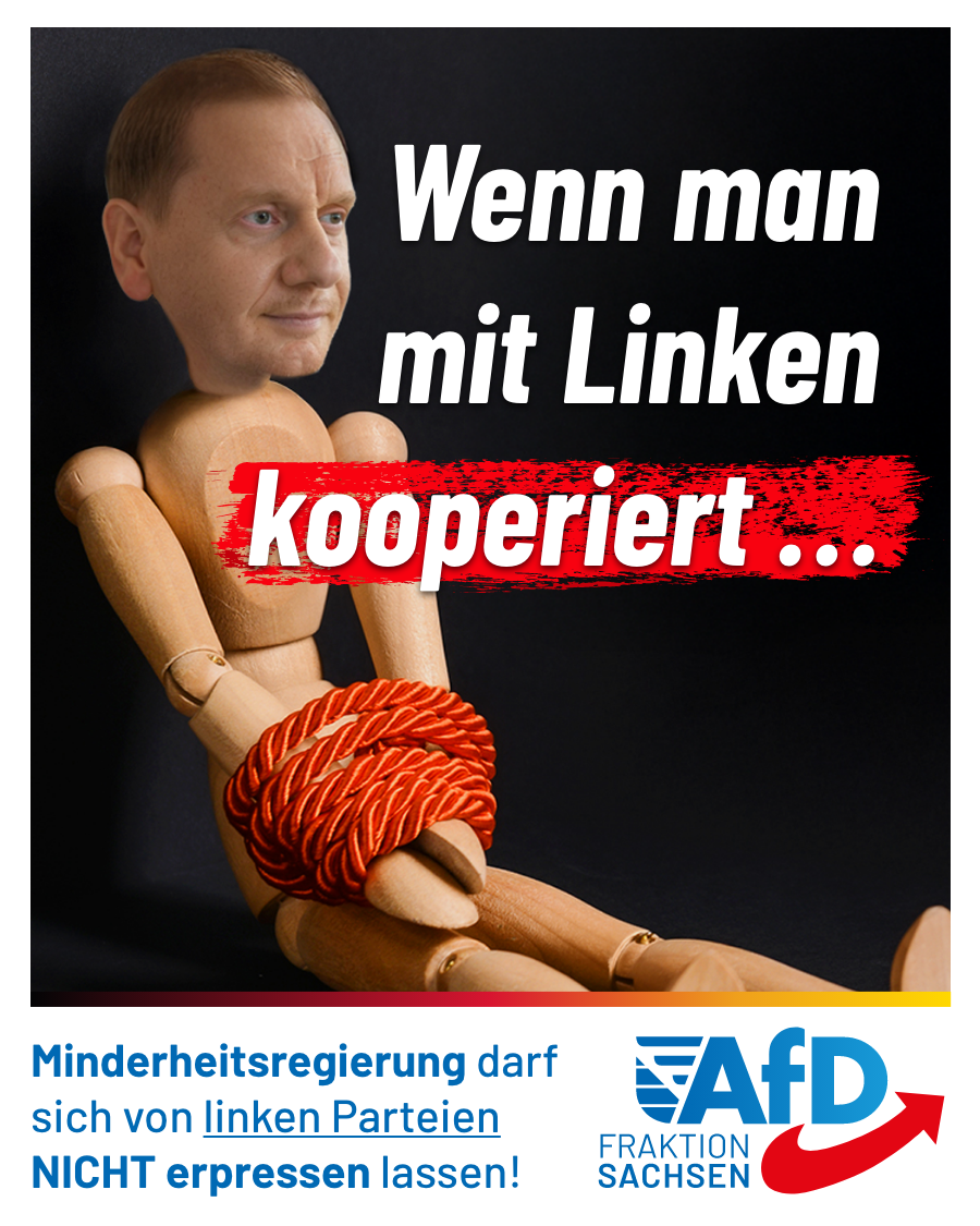 Haushalt: Minderheitsregierung darf sich von linken Parteien nicht erpressen lassen!