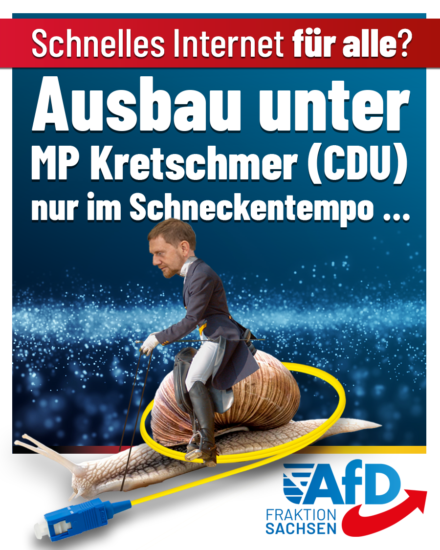 Schnelles Internet für alle? Ausbau unter MP Kretschmer (CDU) nur im Schneckentempo
