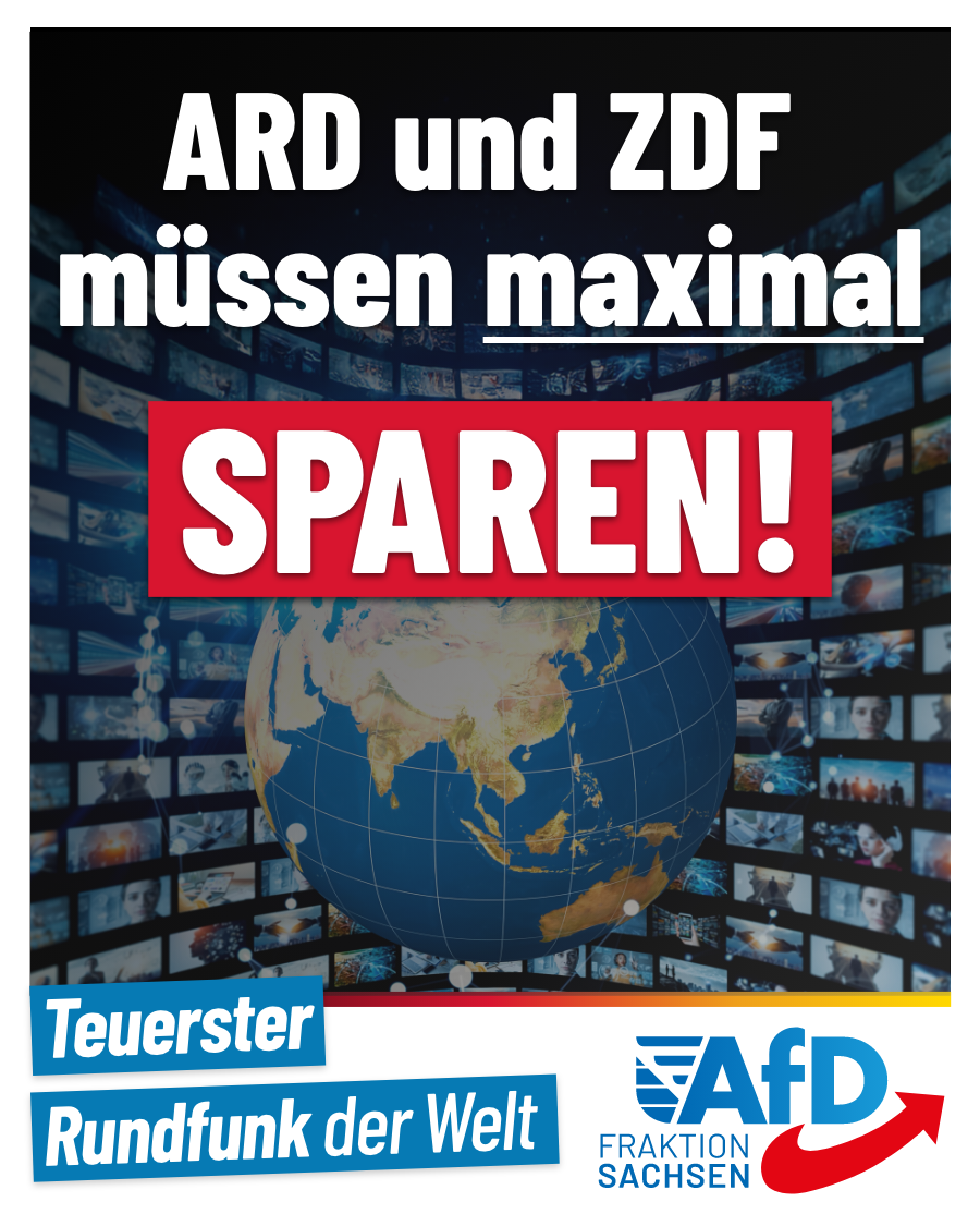 Teuerster Rundfunk der Welt: ARD und ZDF müssen maximal sparen!