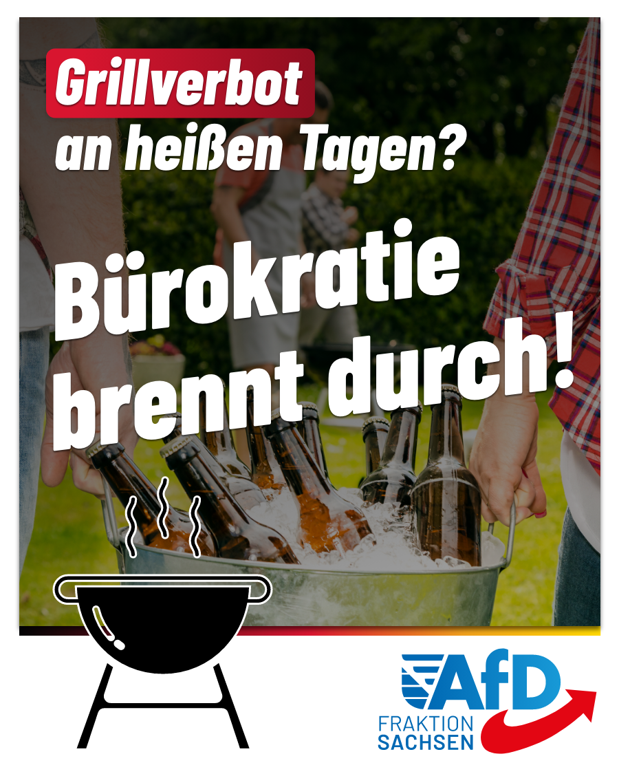 Grillverbot für Sportvereine: Hitzeschutzplan ist an Absurdität nicht zu überbieten!