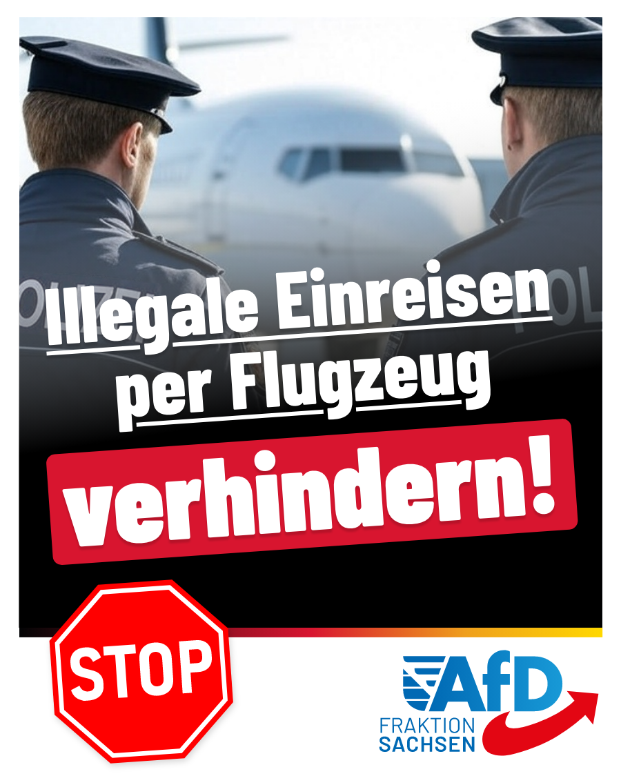 Illegale Einreisen per Flugzeug verhindern!
