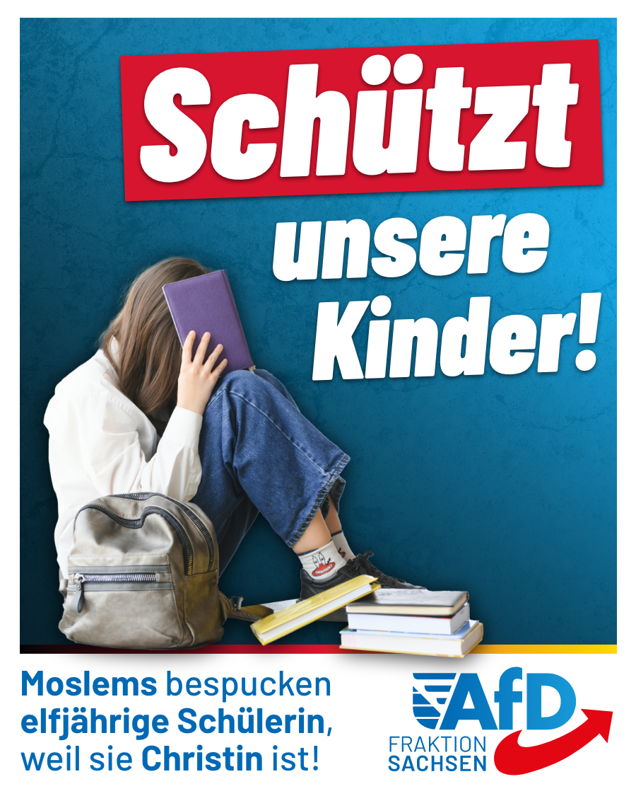 Moslems bespucken elfjährige Schülerin, weil sie Christin ist: Schützt unsere Kinder!