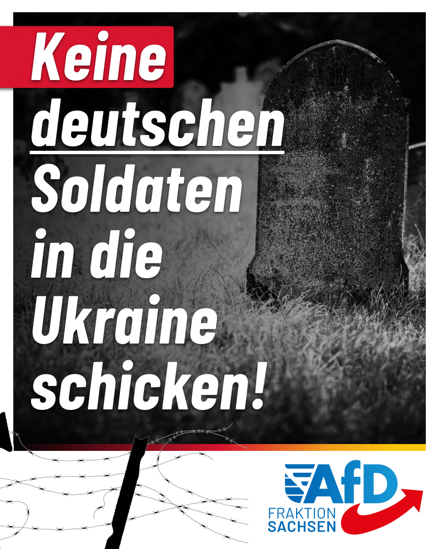 Keine deutschen Soldaten in die Ukraine schicken!