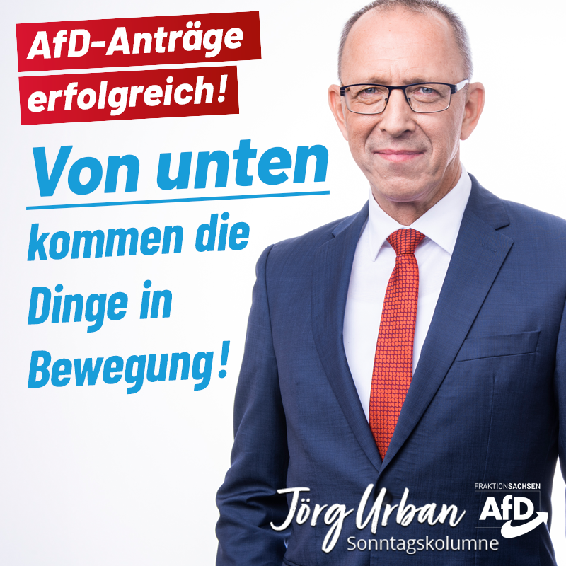 AfD-Anträge erfolgreich! Von unten kommen die Dinge in Bewegung!