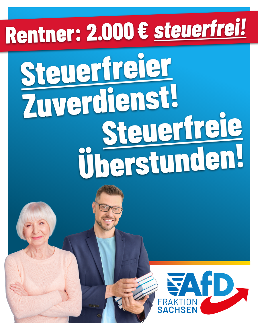 Steuerfreier Zuverdienst für Rentner und steuerfreie Überstunden