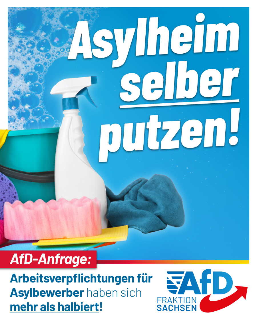 AfD-Anfrage: Arbeitsverpflichtungen für Asylbewerber haben sich mehr als halbiert!
