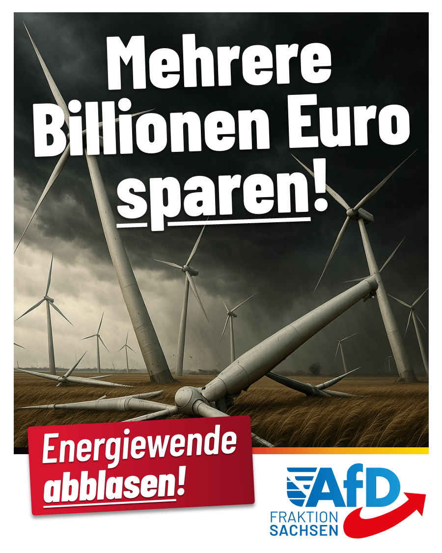 Energiewende abblasen, heißt: Mehrere Billionen Euro sparen!