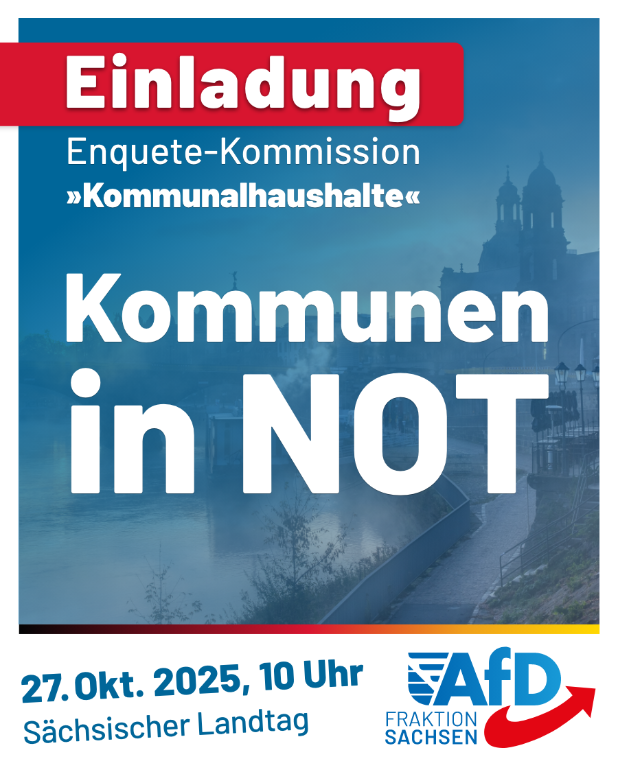 Einladung: Enquete-Kommission „Kommunalhaushalte“ am 27. Oktober