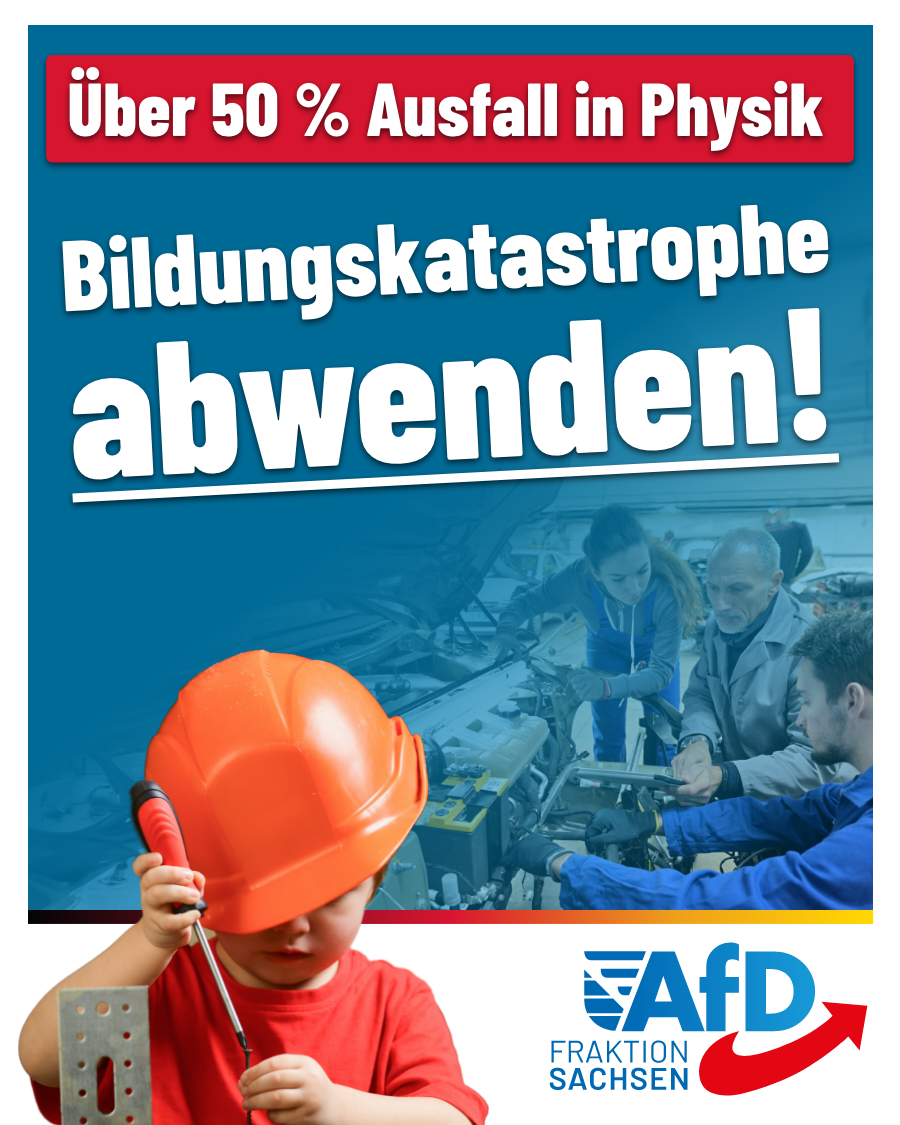 Über 50 % Ausfall in Physik: Bildungskatastrophe abwenden!