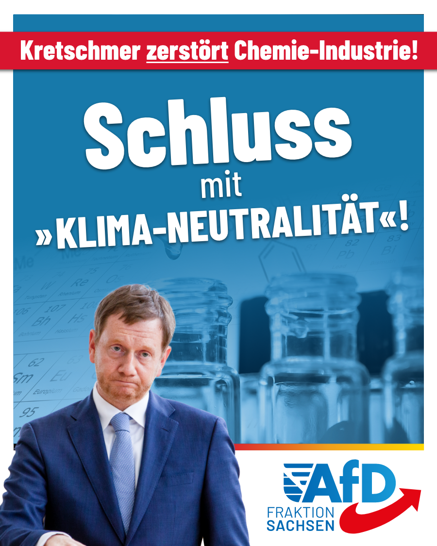 Chemie-Gipfel: Schluss mit dem Irrweg der Klima-Neutralität!
