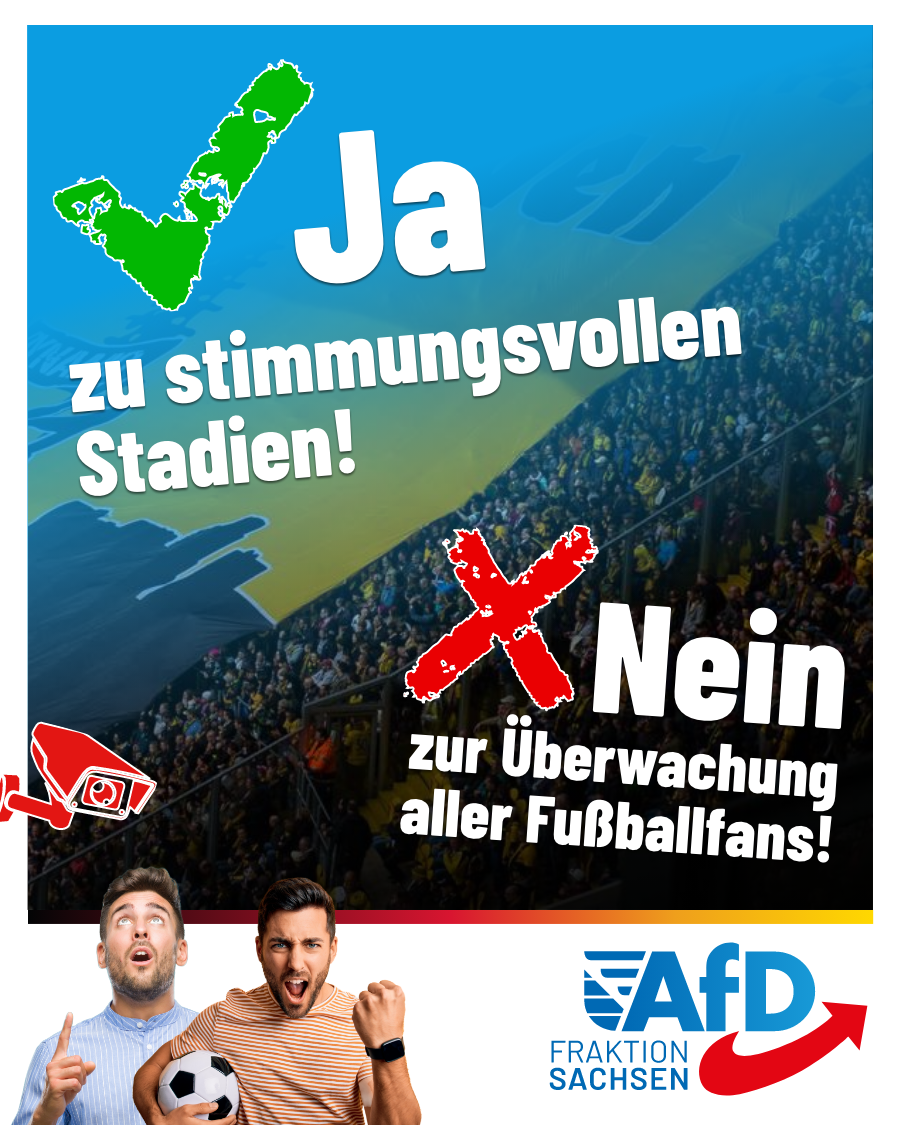 Ja zu stimmungsvollen Stadien! Nein zu einer Überwachung aller Fußballfans!
