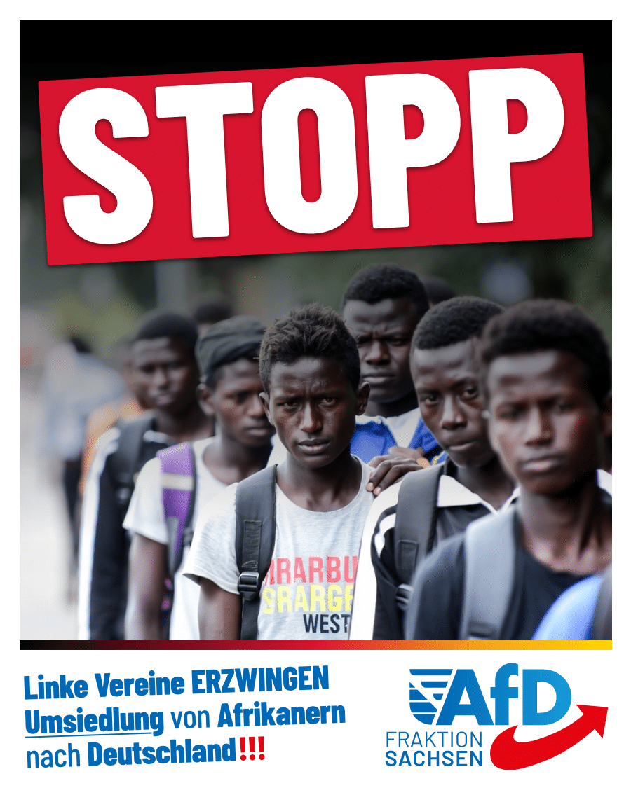 Linke Vereine erzwingen Umsiedlung von Afrikanern nach Deutschland: „Resettlement“ stoppen!