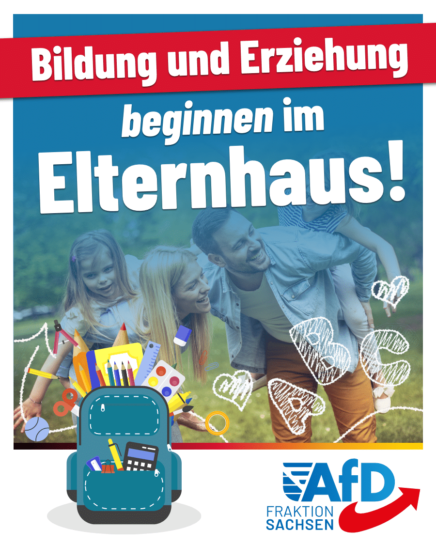 Bildung und Erziehung beginnen im Elternhaus!