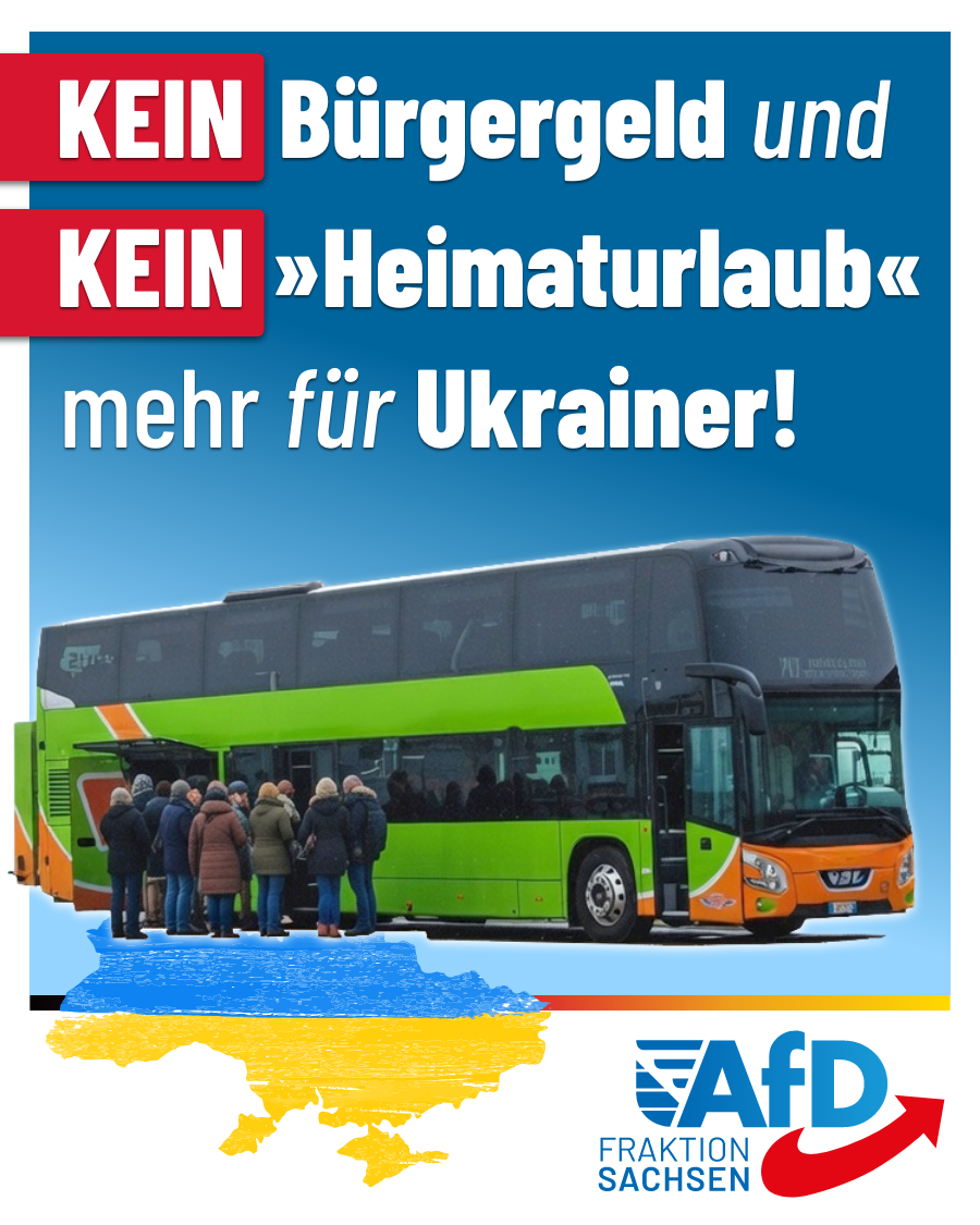 Kein Bürgergeld und kein „Heimaturlaub“ mehr für Ukrainer!