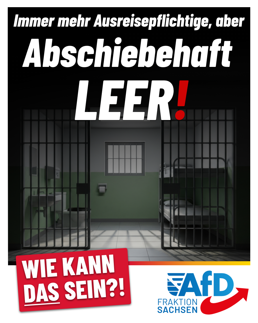 AfD-Anfragen: Immer mehr Ausreisepflichtige, aber Belegung der Abschiebehaft teilweise nur bei 17,5 Prozent