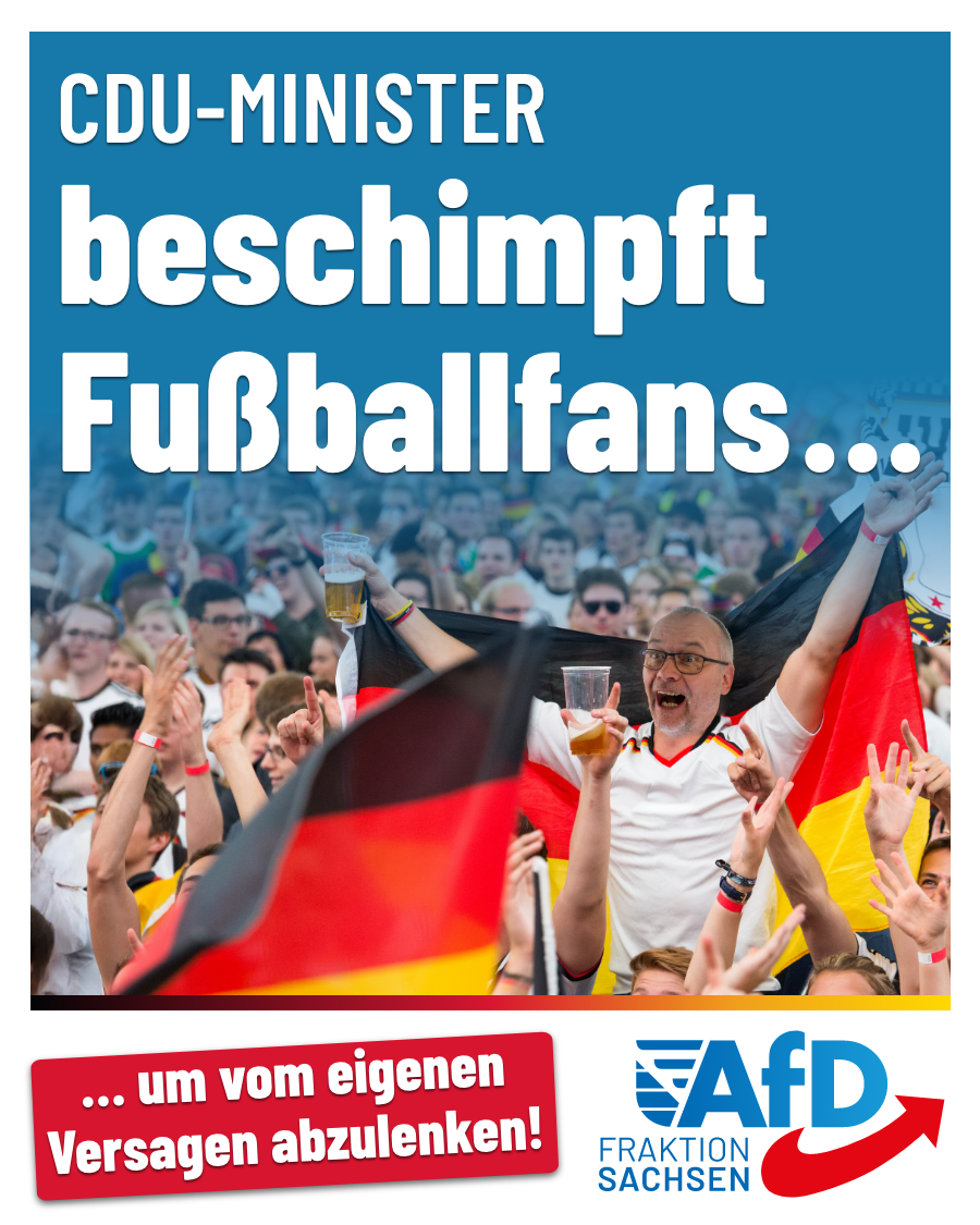 CDU-Minister Schuster beschimpft Fußballfans, um vom eigenen Versagen abzulenken!