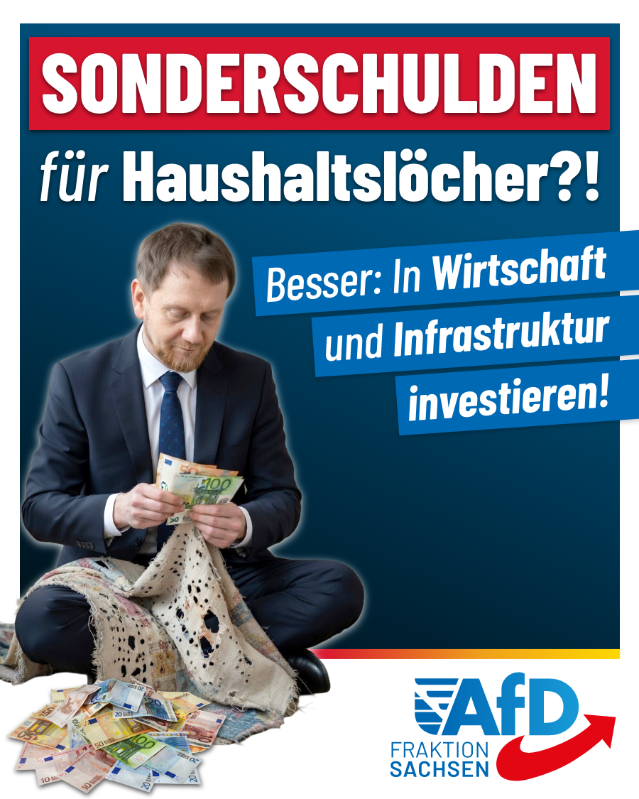 Sonderschulden für Haushaltslöcher? In Infrastruktur und Wirtschaft investieren!