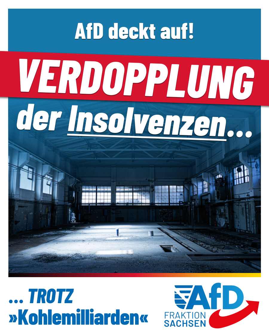 AfD-Anfrage: Verdopplung der Insolvenzen trotz »Kohlemilliarden«