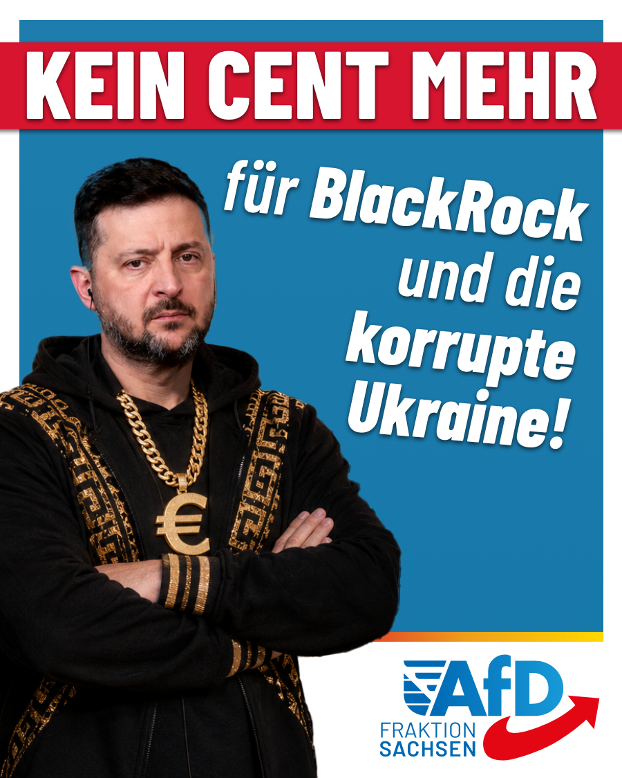 Kein Cent mehr für die korrupte Ukraine und BlackRock!