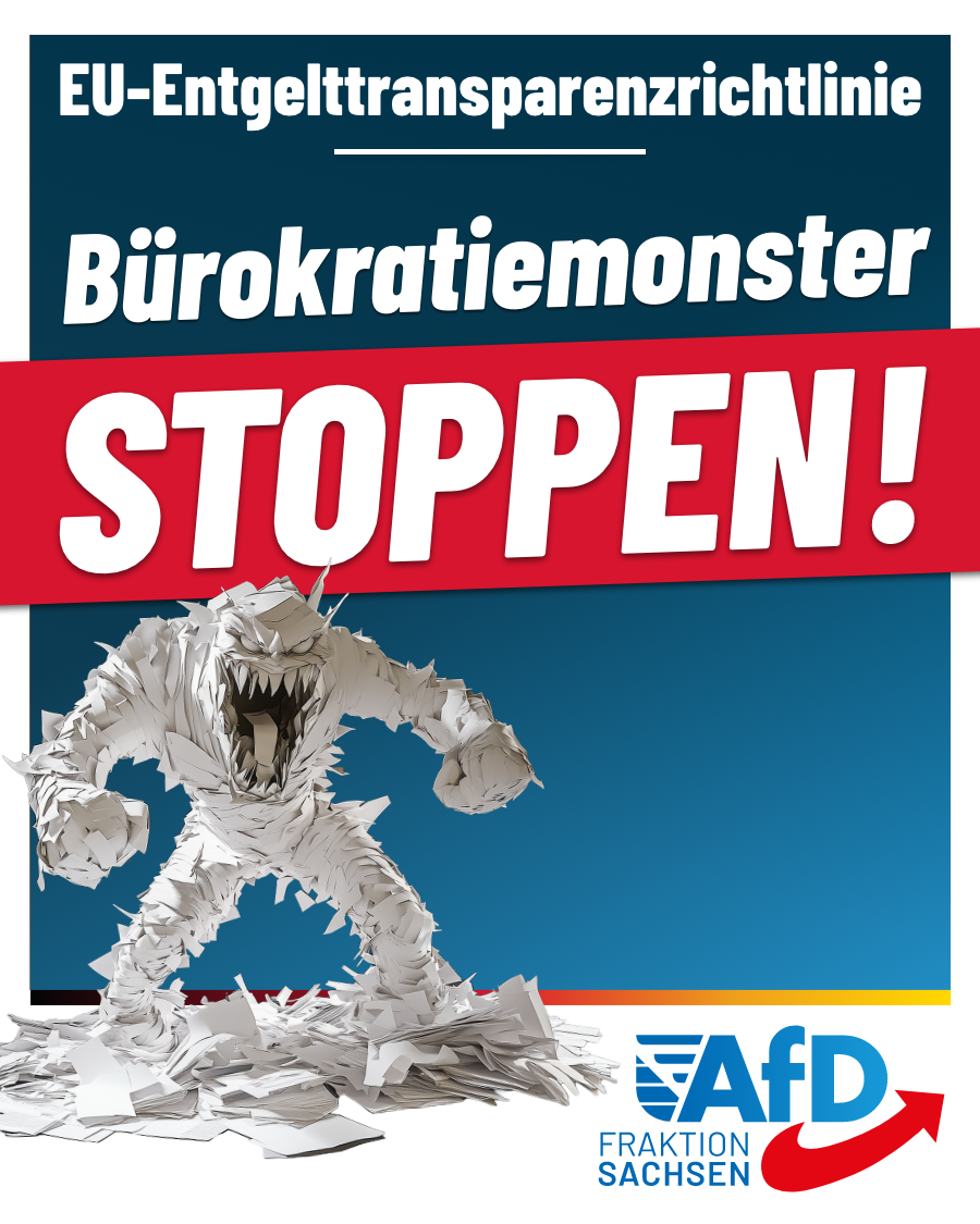 EU-Entgelttransparenzrichtlinie: Bürokratiemonster stoppen!