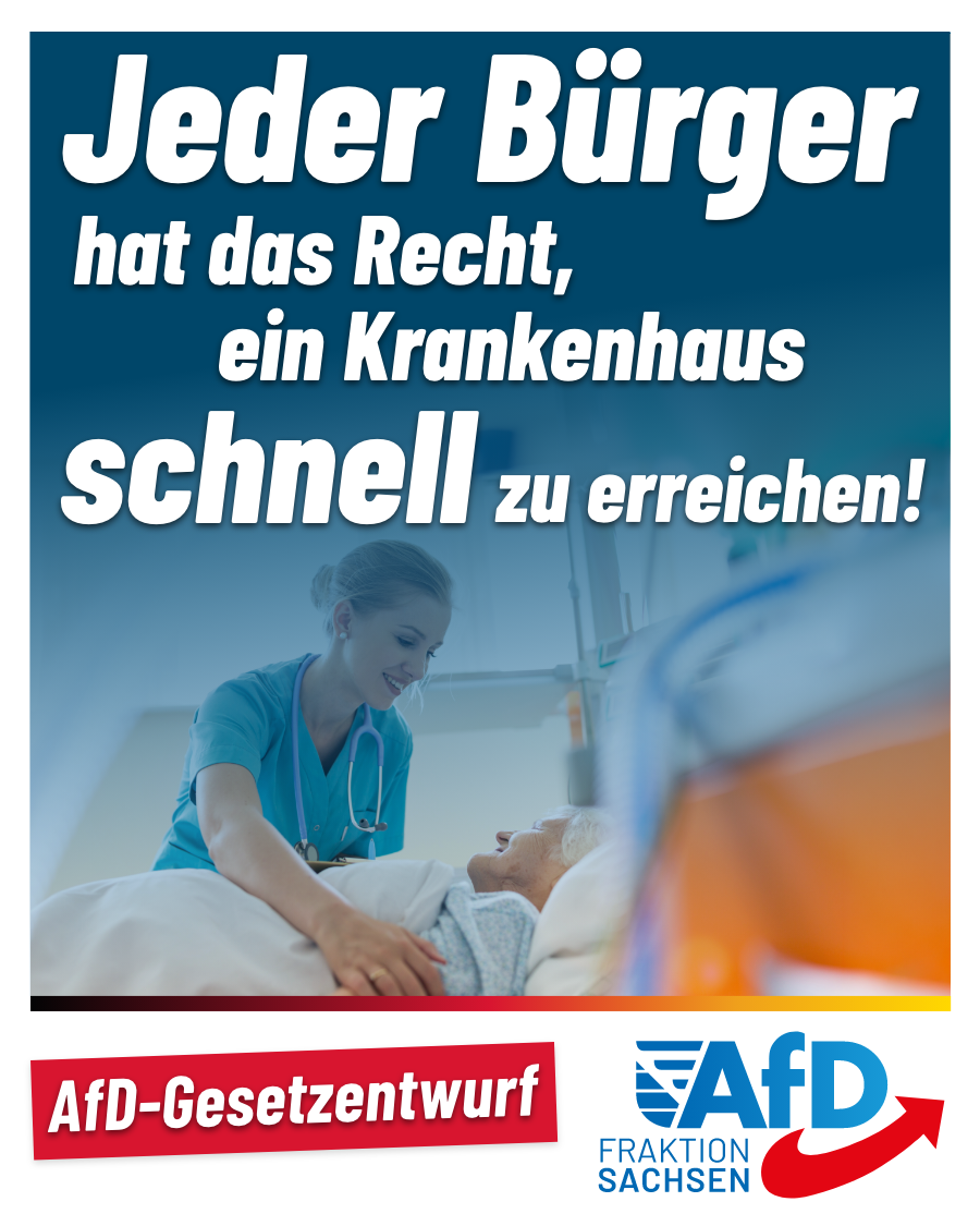 AfD-Gesetzentwurf: Investitionen in Krankenhäuser verdoppeln!
