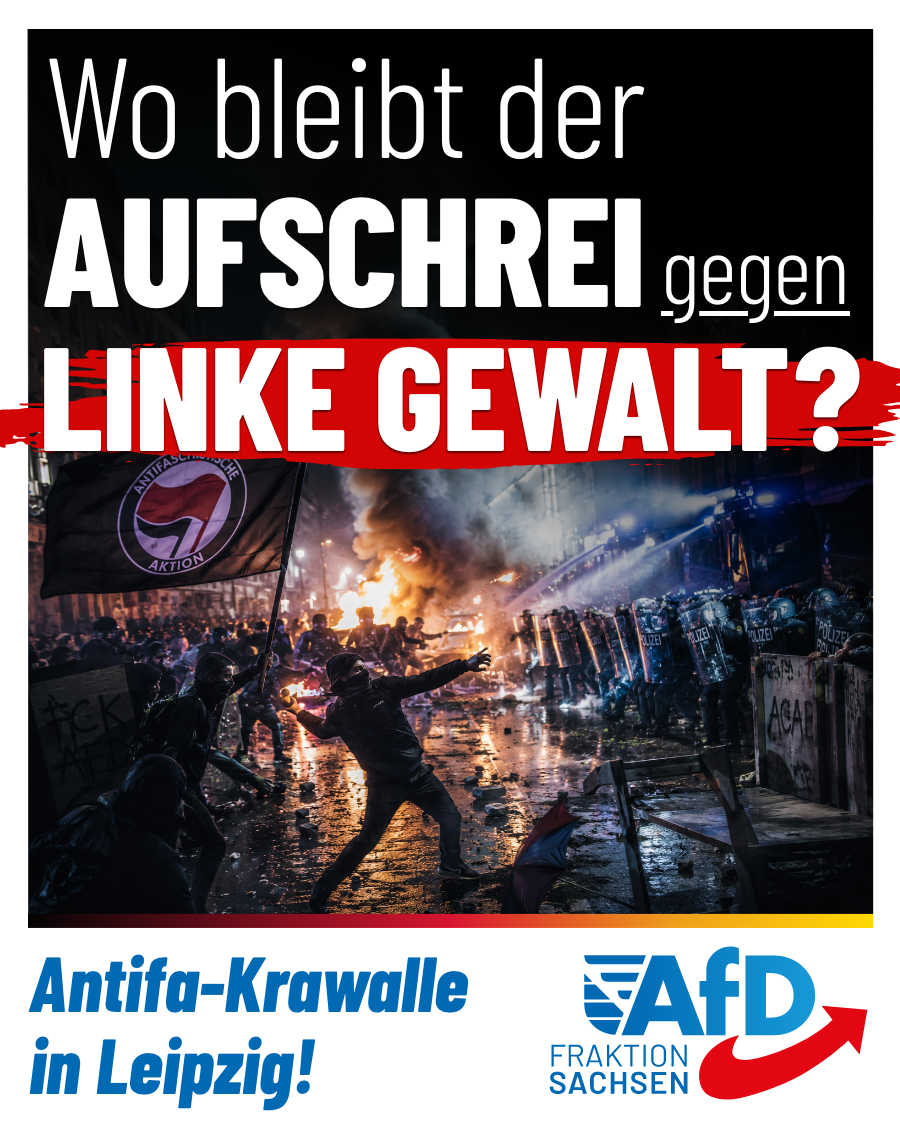 Antifa-Krawalle in Leipzig: Und wieder versagt der CDU-Innenminister Schuster!