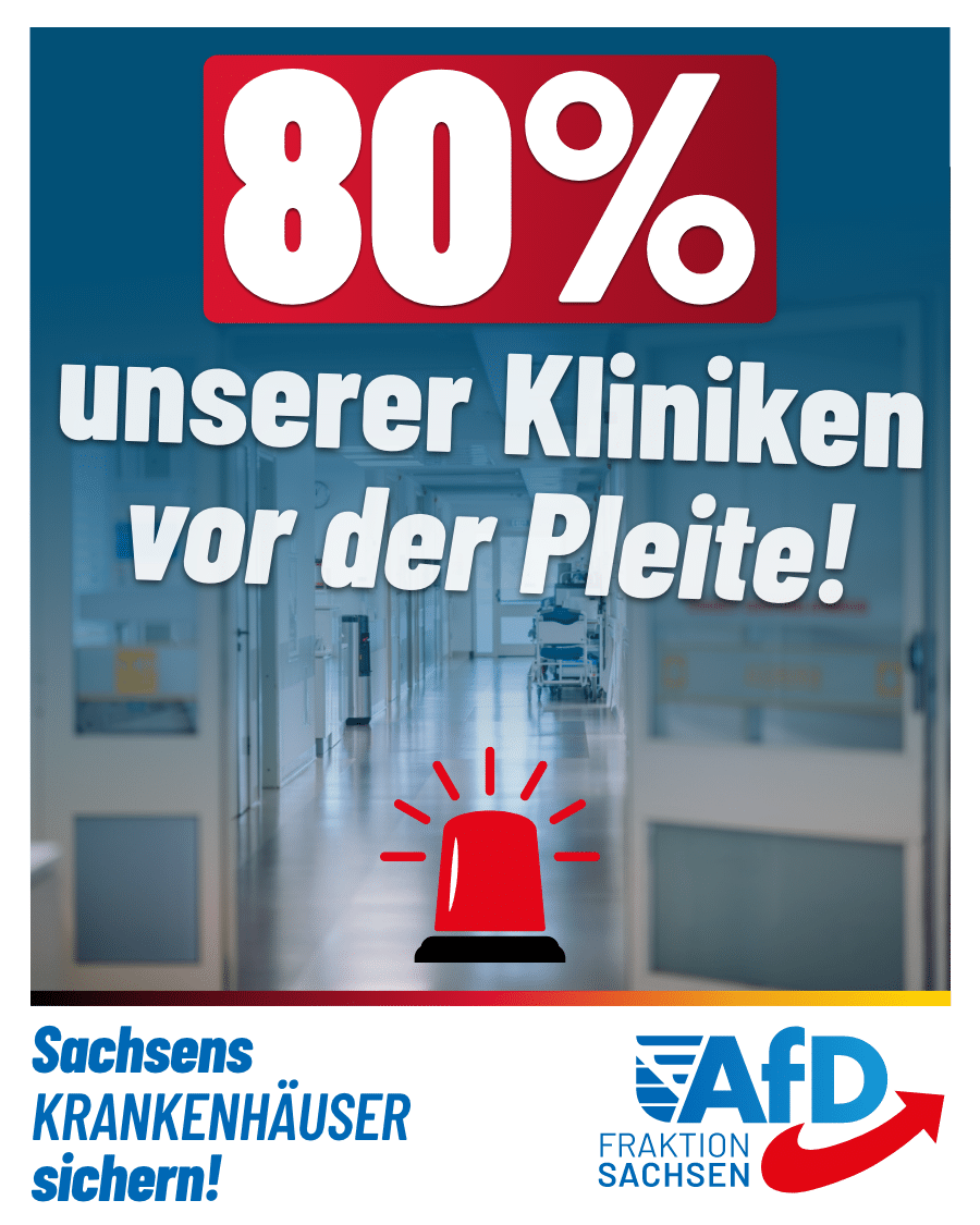 8 von 10 Kliniken in Gefahr – sächsische Krankenhäuser sichern!