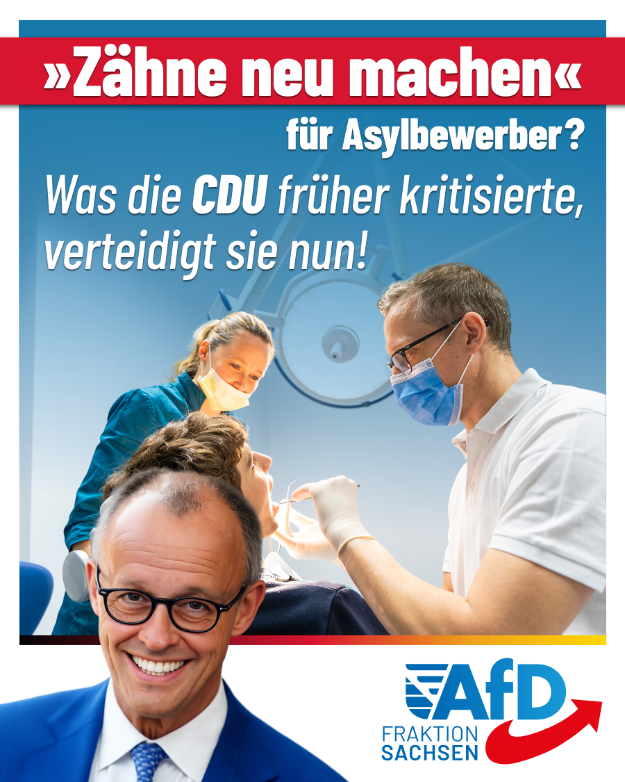„Zähne neu machen“ für Asylbewerber? Was die CDU früher kritisierte, verteidigt sie nun!