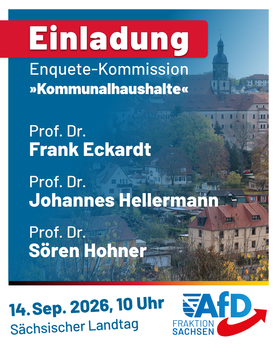 Einladung: Enquete-Kommission „Kommunalhaushalte“ am 14. September 2026