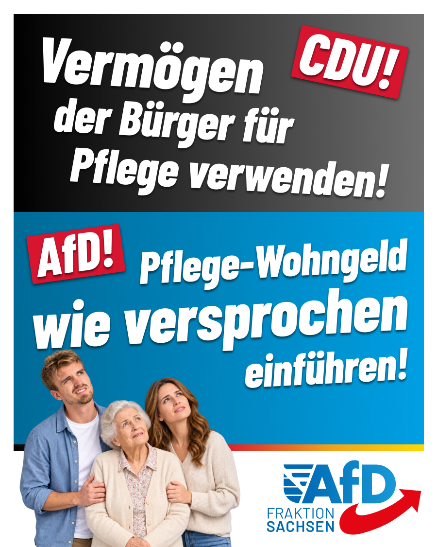 Pflege-Wohngeld in Sachsen muss kommen!