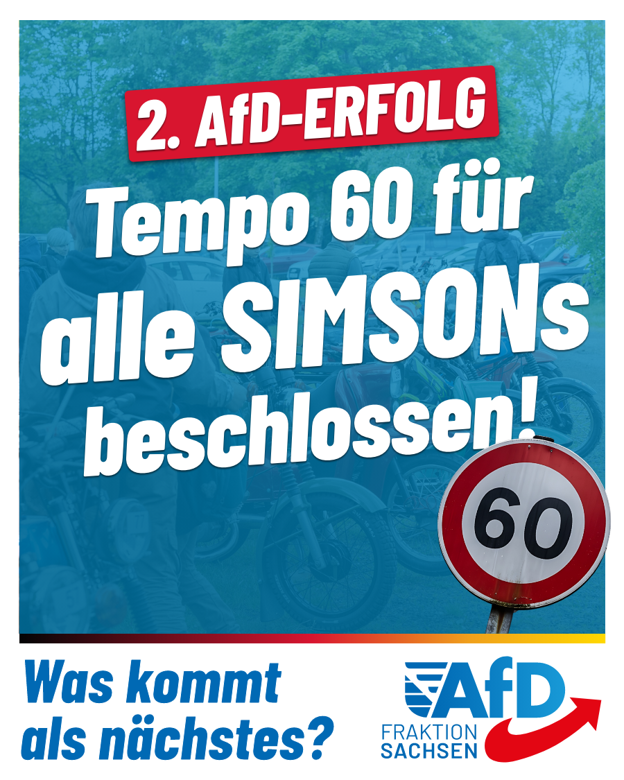 Nächster AfD-Erfolg: Tempo 60 für alle SIMSONs beschlossen!